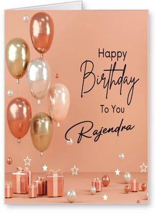 Midas Craft Rajendra Happy Birthday Greetings Card 36. Greeting Card