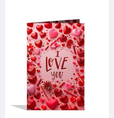 Party Midlinkerz Re ILove You With All My Heart Happy Valentine'S Day Stay With You Greeting Card Greeting Card