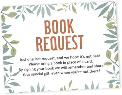 Inkdotpot 30 Pcs Bring A Book Instead Of A Card-Baby Shower Invitations Games Fox Theme Invitation Card