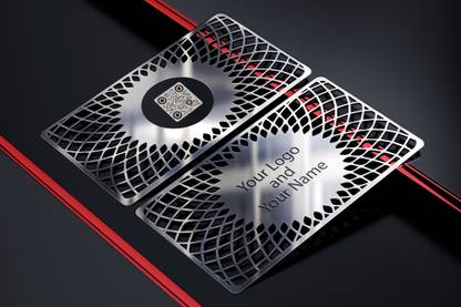 vkardz Smart Contactless Metal NFC Card - Compatible with Android and IOS - Digital Business Card