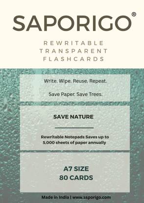 Saporigo Rewritable Transparent Flash Card Business Card