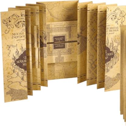 Huppme The Marauder’s Map | For Potter Heads (Full Size , Full Details) Greeting Card