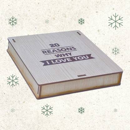 Buyist 20 Reasons Why I Love You Wooden Message pills Gift for love you Greeting Card