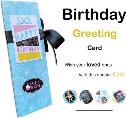 Crafted with passion Handmade Birthday Card / Birthday Greeting card for Special one / Folding Greeting Card