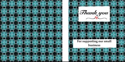 Thestickermom Foldable Square Thank You Cards – 2 x 2 Inches (Set of 30) Business Card