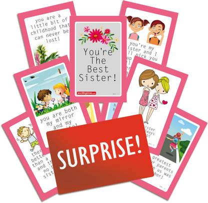 Exciting Lives Best Sister Cards Gift Set Greeting Card