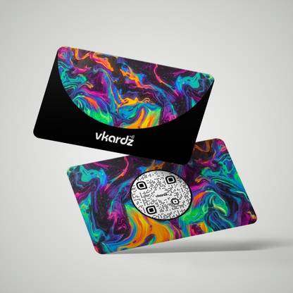 vkardz Fluid NFC Card - Digital Business Card | PVC base | NFC-enabled | QR support Business Card