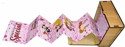 US IDEAL CRAFT Greeting card wooden box Greeting Card