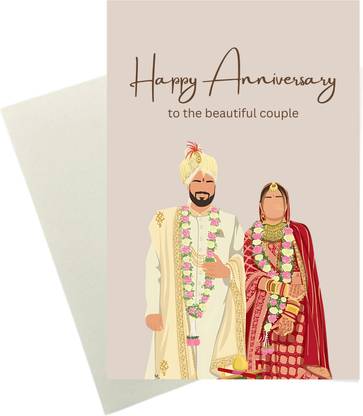 Northland Happy Anniversary Greeting Card for Couple | Marriage Anniversary Couple Greeting Card