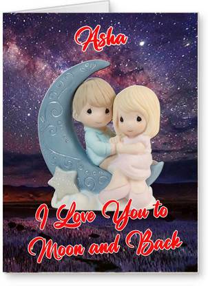 Midas Craft I Love You Asha Greeting Card