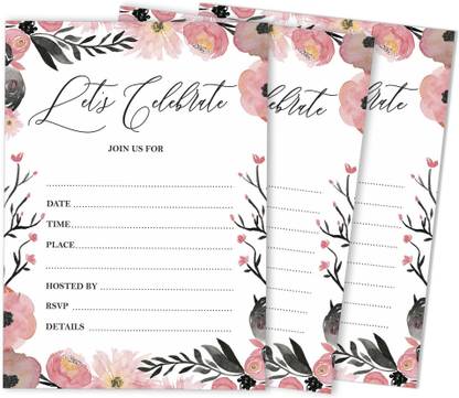 Inkdotpot Pack Of 30, You're Invited Invitations With Envelopes Invites for Your Wedding Invitation Card