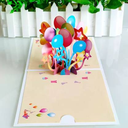 Lovcraft | Beautiful Greeting Cards | Birthday Balloon 3D Pop Up Cards | Greeting Card