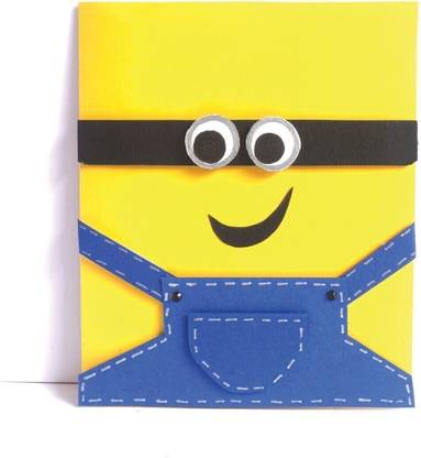 Chandrans Creation Minion Greeting Card | Birthday | Congratulations | Anniversery | Minion Greeting Card