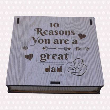 StarLaser Father's day DAD shapped Message card Puzzle for Best Father Greeting Card