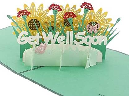 Lovcraft | Beautiful Greeting Cards | Get Well Soon 3D Popup Greeting Card Greeting Card