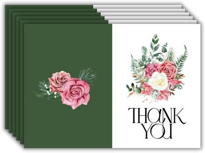 AanyaCentric 6nos Thank You 4.1x5.8inches Postcard with Envelopes Greeting Card
