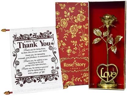 Saugat Traders Thank You Gift | Thank You Message Scroll Card - Surprise Gift Box | Greeting Card