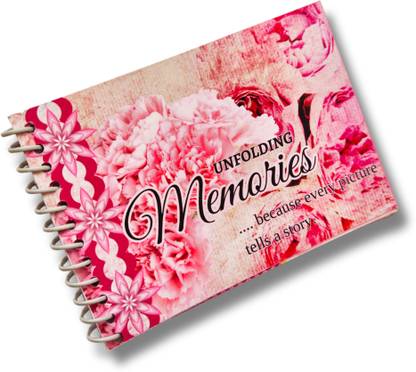 Kreative Crafts Mini Memory Snapbook - Happy Memories Theme Scrapbook(Non-Customised) Greeting Card