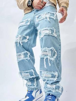 FAST TRAIN Boot-Leg Men Light Blue Jeans