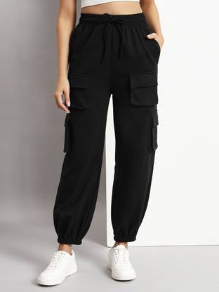 Q-Rious Regular Fit Women Black Trousers