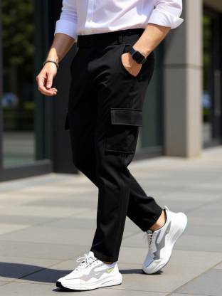 YNAM Men Lycra Cargos