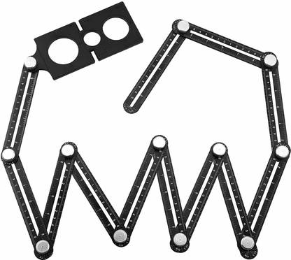 AS TOOL CENTER Six Sided Angle Measuring Tool,Multi Angle Measuring Ruler, Cutting Marking Gauge