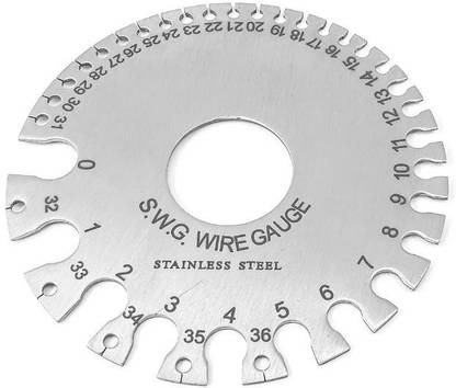 Lubaba S.W.G. Wire Gauge Sized From 0 TO 36 Marking Gauge