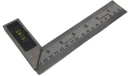 B K Jagan and Co Stainless Steel Try Square Scale Ruler Measurement Tool (6Inch) Tri-Square