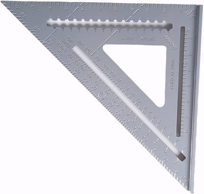 AASONS 12” ALUMINUM RAFTER ANGLE SQUARE Tri-Square
