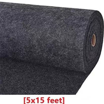 Acarpet Black, Grey Synthetic Carpet