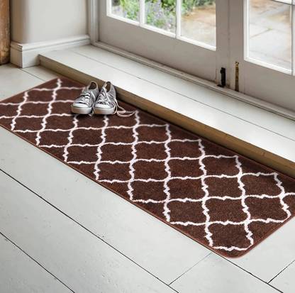 VIKCLIQUE Brown Polyester Runner