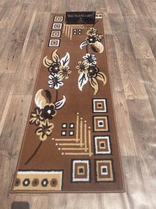 Shag Weaving Gold Acrylic Carpet