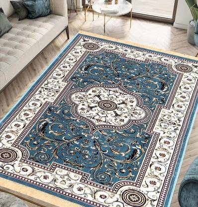 SANMARINO Blue Polyester Carpet