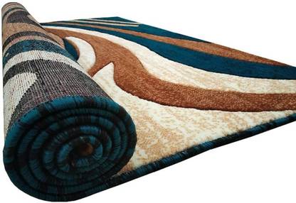 R CARPETS Multicolor Silk Carpet