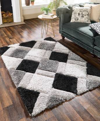 RM Handloom 4 ft  X 2 ft Polyester Carpet