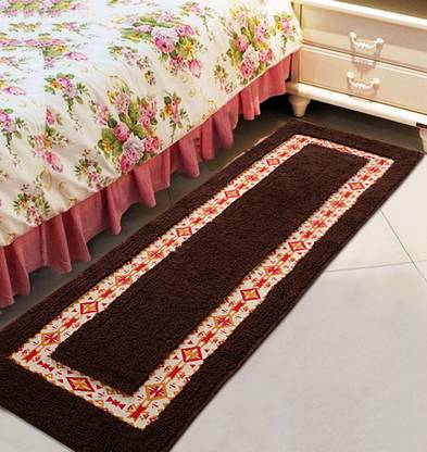 Saral Home Brown Cotton Runner
