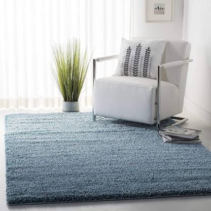 shopgallery Blue Polyester Carpet