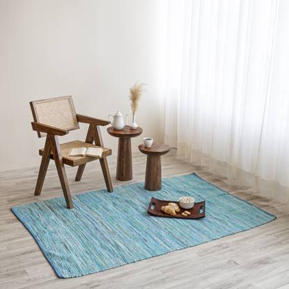 HOMEMONDE 5 ft  X 3 ft Cotton Area Rug