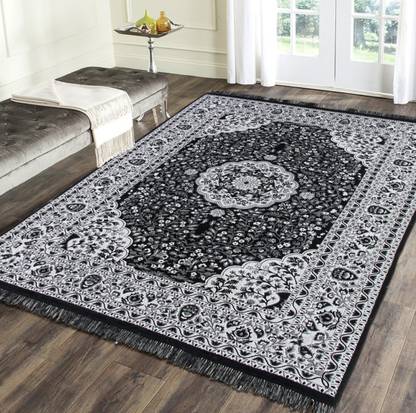 Flipkart SmartBuy Black Cotton Carpet