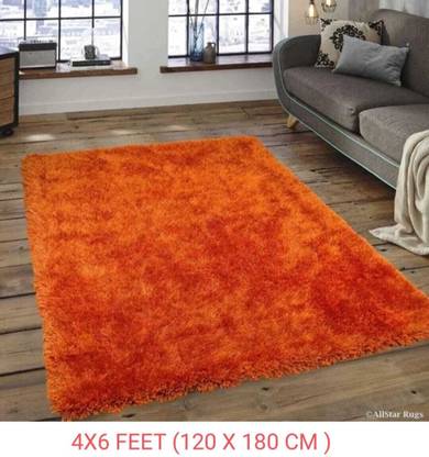 KAYNAT CARPET Orange Polyester Carpet
