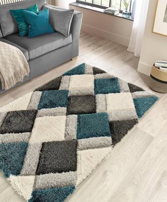 RM Handloom 4 ft  X 2 ft Polyester Carpet