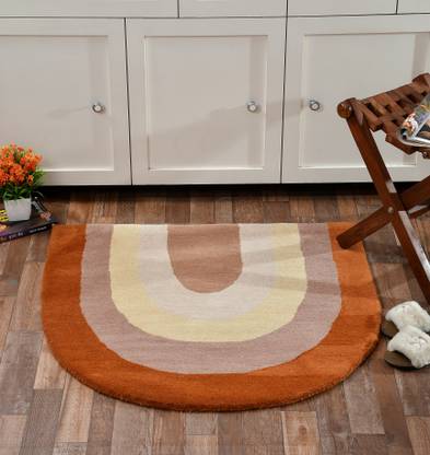 HOMZZ Multicolor Wool Area Rug