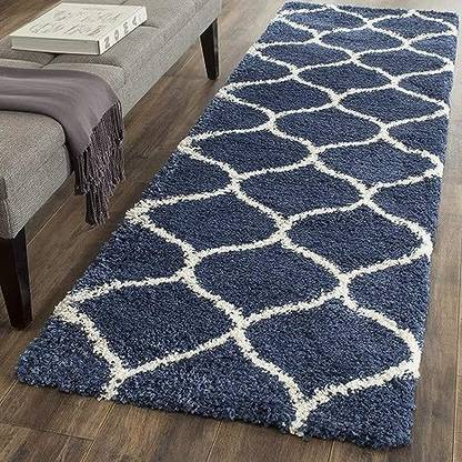MALTAHOMEFURNISHING Blue Polyester Carpet