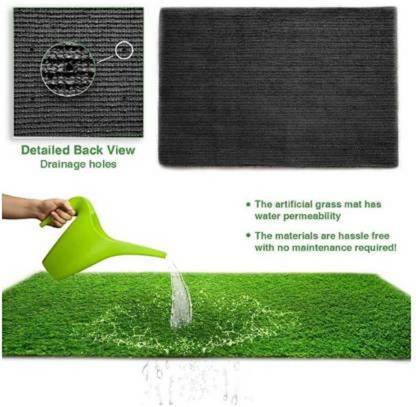 Md Akib Green Polypropylene Carpet