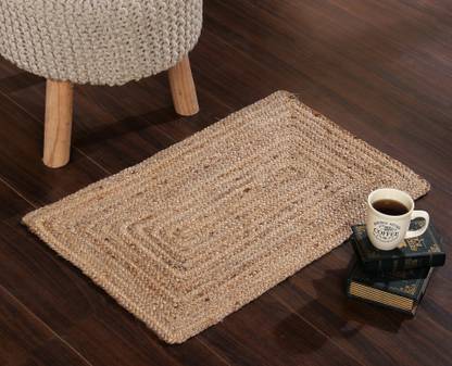 SASHAA WORLD Beige Jute Area Rug