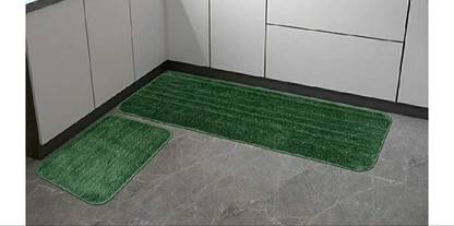 ROSSLYN Dark Green Cotton Runner