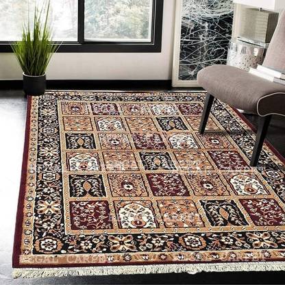 BhCarpet Blue, Black Acrylic Carpet