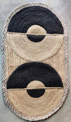 SHRI KISHAN SINGH CARPETS Multicolor Jute Carpet