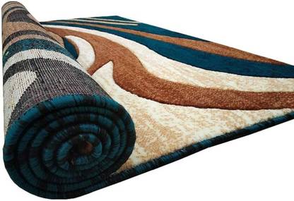 Flipkart SmartBuy Blue, Gold Silk Carpet