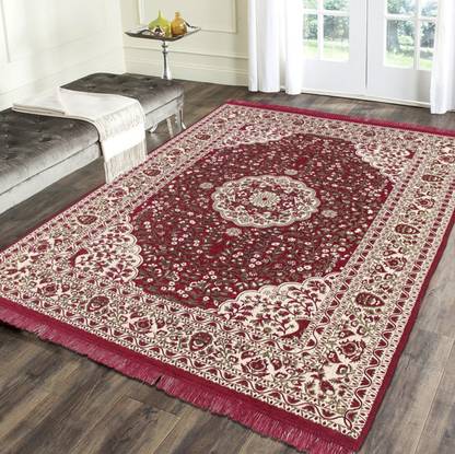 Flipkart SmartBuy Red Cotton Carpet